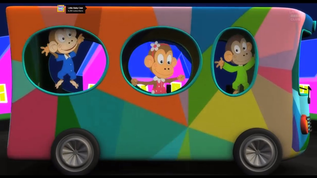 Wheels on the Bus| Nursery Rhyme with Lyrics