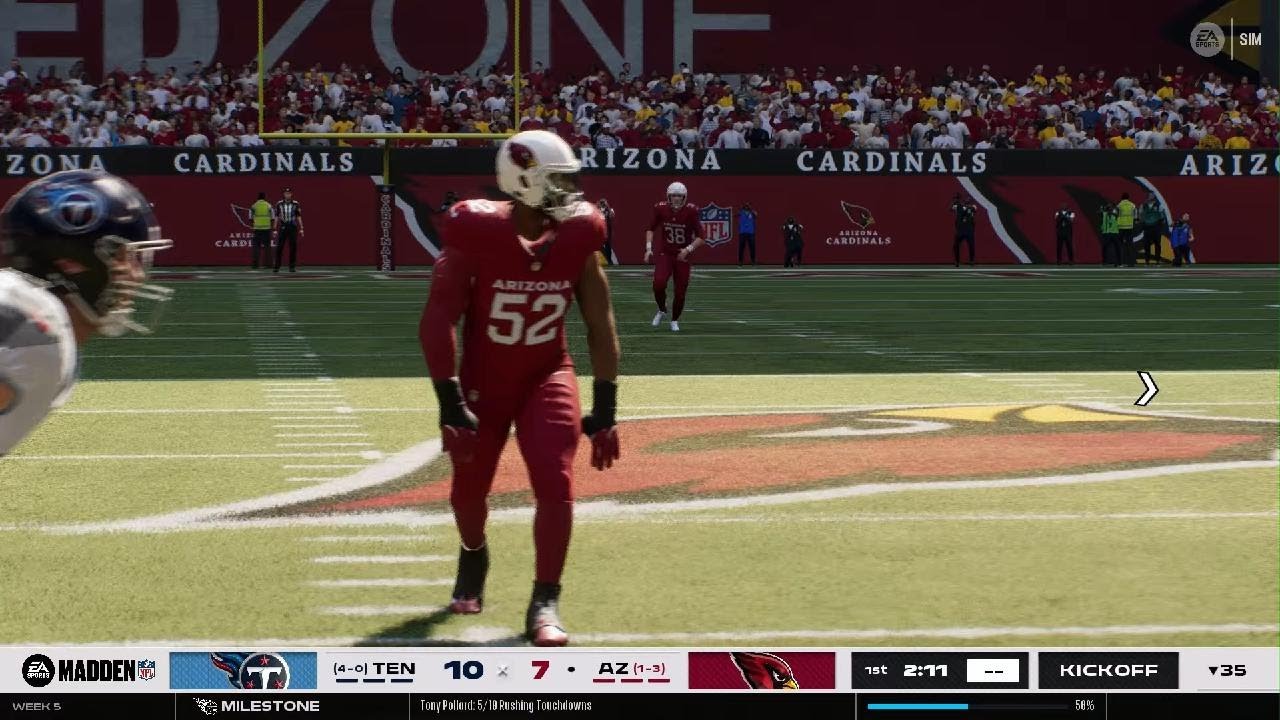 Madden NFL 26 Titans @ Cardinals Game 5