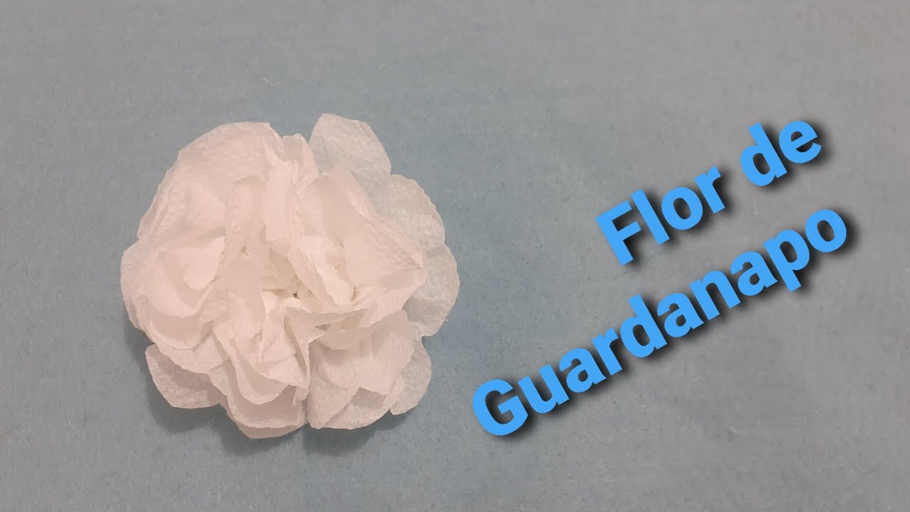 Como Fazer Flor com Guardanapo de Papel Passo a passo/Modelo 02 🌺