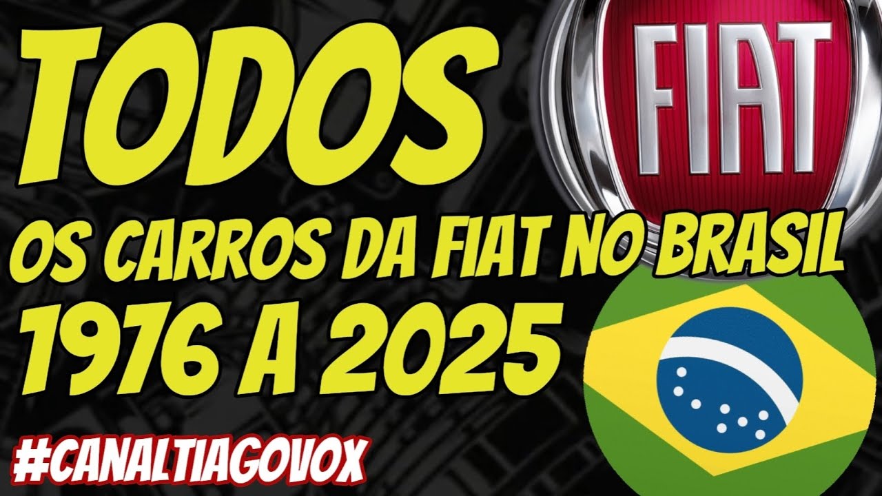 Todos os carros da Fiat no Brasil desde 1976