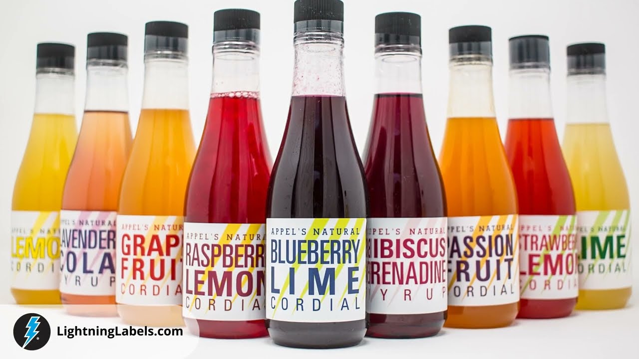 Custom Juice Bottle Labels from Lightning Labels