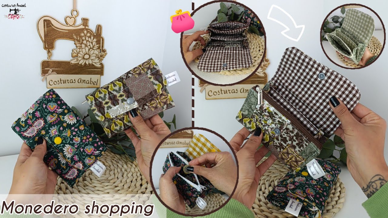 Monedero con varios apartados 👛| Súper fácil 🪡 #coser #diy