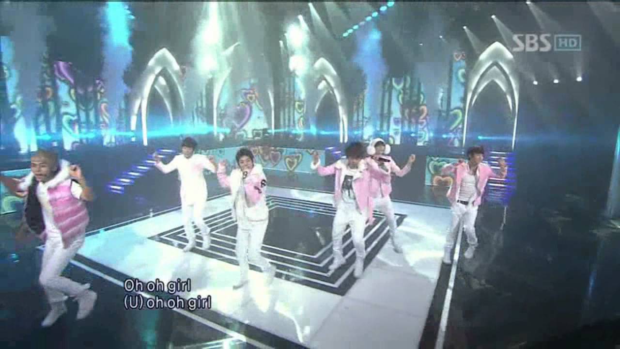 B2ST - Beautiful (BEAST - Beautiful) @ SBS Inkigayo Популярная песня 101205