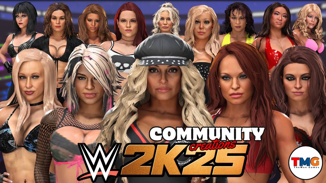 WWE 2K25: более 20 ПОТРЯСАЮЩИХ творений див из творений сообщества!