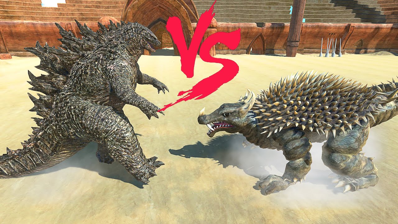 GODZILLA2021 vs ANGUIRUS At The Arena - Animal Revolt Battle Simulator