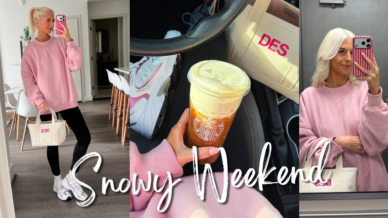 snowy weekend ︱roadtrip home, hair appt, dinner out
