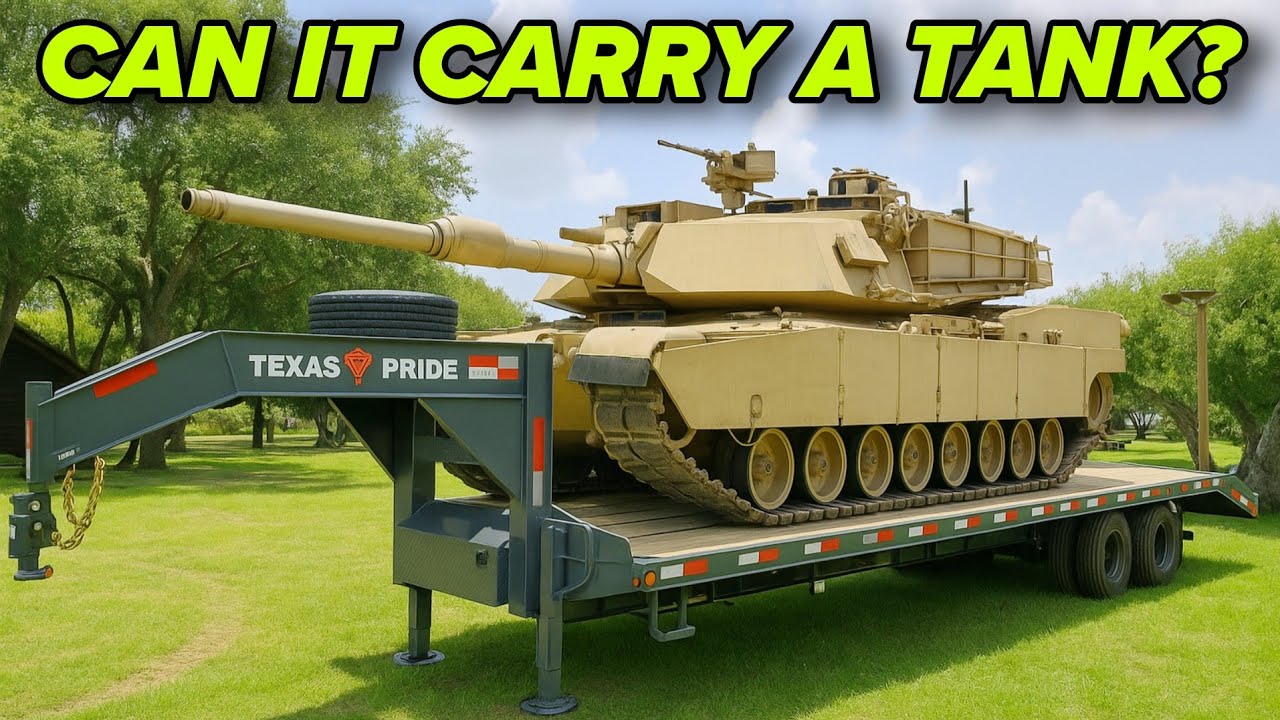 CAN IT HAUL A MAIN BATTLE TANK???? Texas Pride Trailers 30k HD Gooseneck