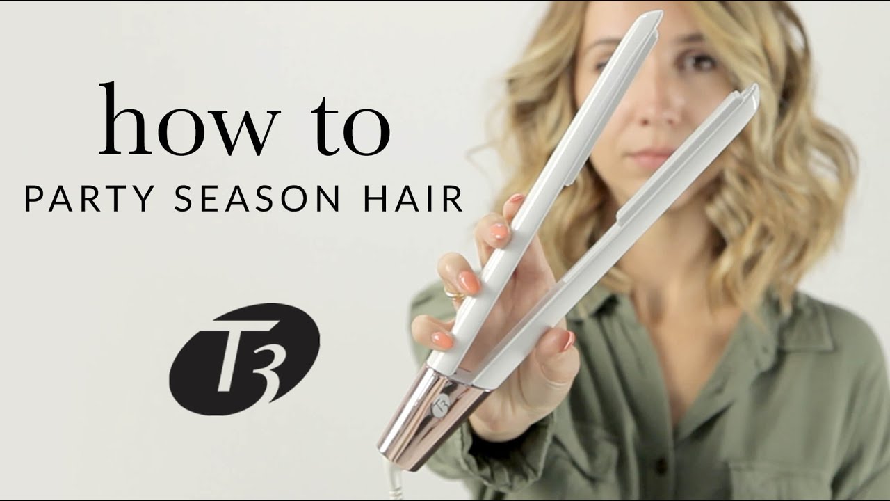 How-To: Party Season Hair with the T3 SinglePass Luxe Straightener