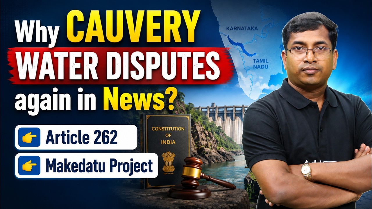 Cauvery Water Dispute Explained: Article 262, Mekedatu Project & Key Legal Issues