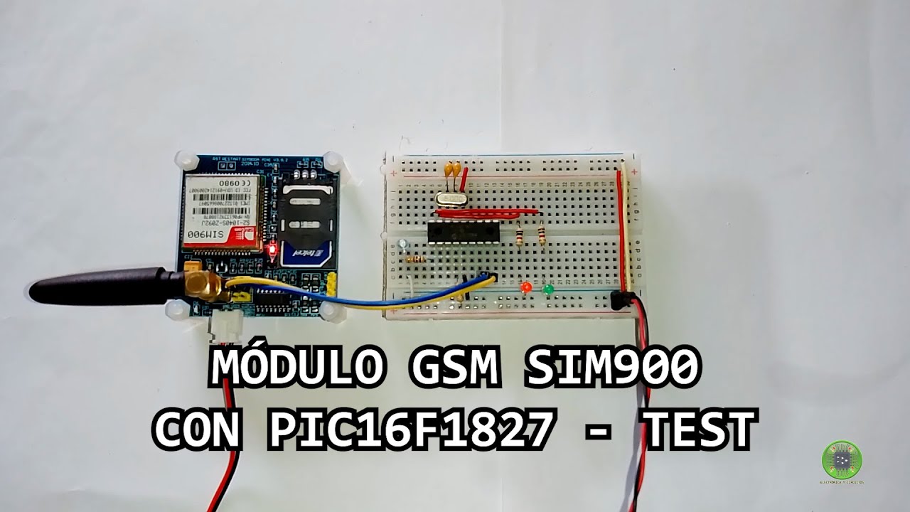 GSM МОДУЛЬ SIM900 С PIC16F1827 - ТЕСТ