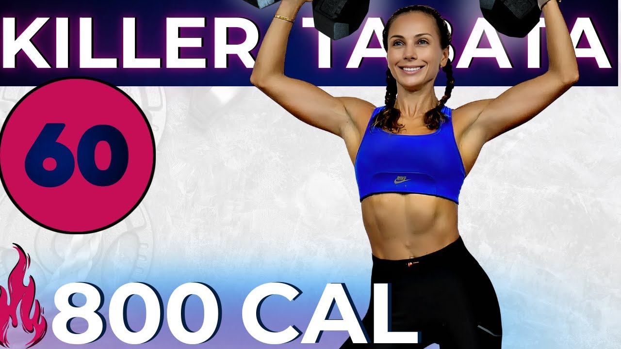 60-MIN INTENSE FAT KILLER TABATA WORKOUT (lose weight fast, build lean muscle, total body + abs)