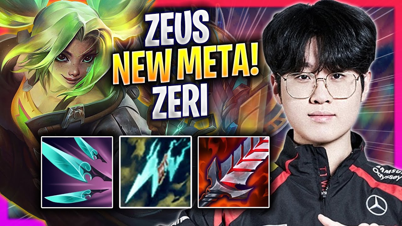 ZEUS CRAZY NEW META ZERI TOP! - T1 Zeus Plays Zeri TOP vs Gangplank! | Season 2024