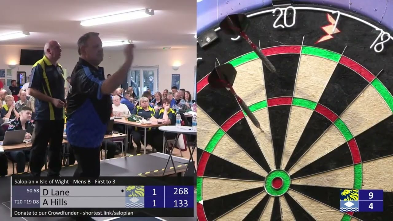 Salopian v Isle of Wight   Darren Lane v Andy Hills
