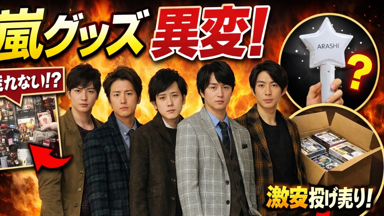 嵐ラストツアー目前でグッズ完売続出…ファンの“不満と理解”に何が起きたのか #嵐 #ライブグッズ #JPop