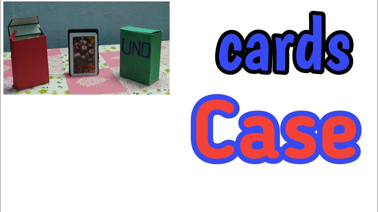 How to make a DIY Cards box |Card Holder | Card case for Playing cards