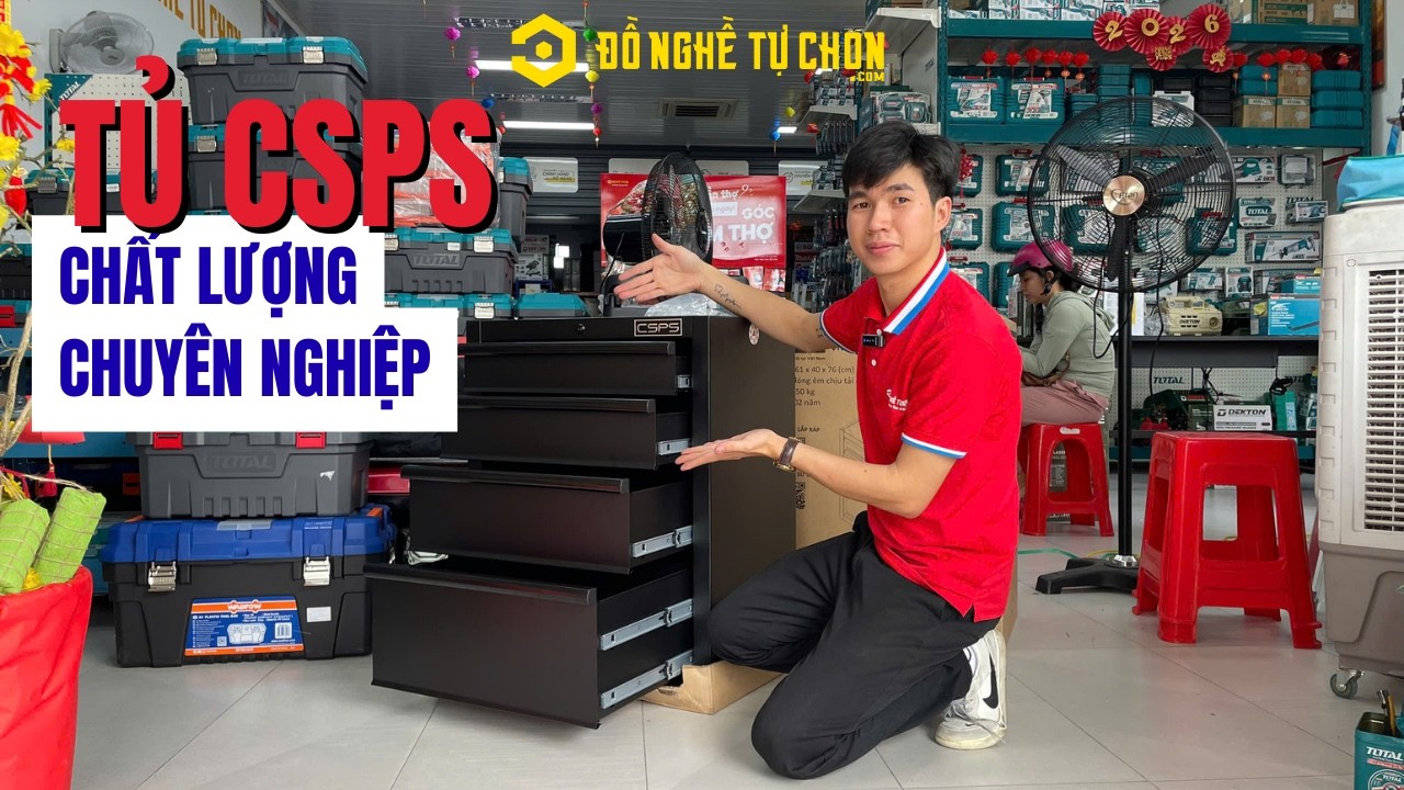 🧰 REVIEW TỦ DỤNG CỤ CSPS 4 HỘC – ĐẸP, DÀY DẶN, CHUẨN GỌN GÀNG CHUYÊN NGHIỆP! 🔥