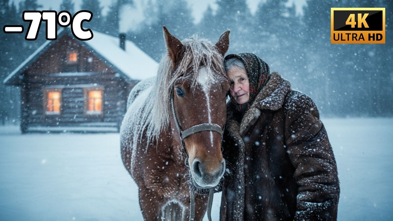 A 90-Year-Old Grandma Found an Abandoned Horse Freezing at –71°C... What Happened Next.... 🐴❄️