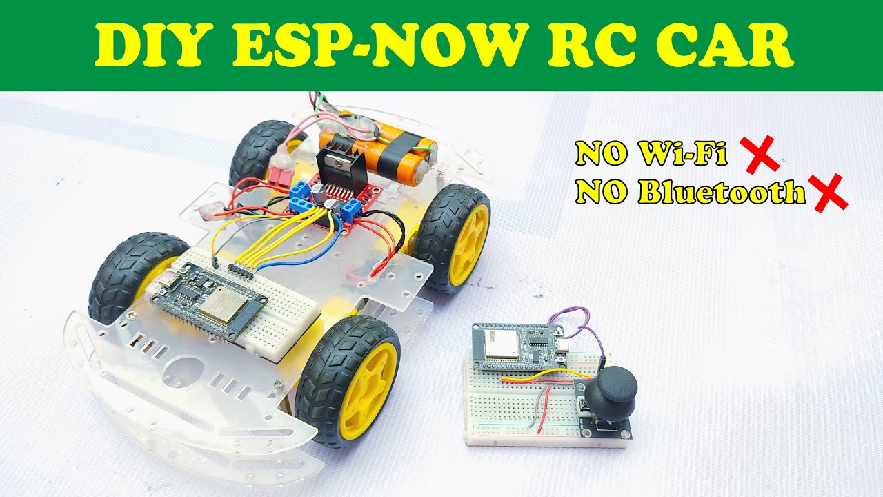 ESPNOW RC Car using ESP32 | Joystick Control Remote Car using ESP32