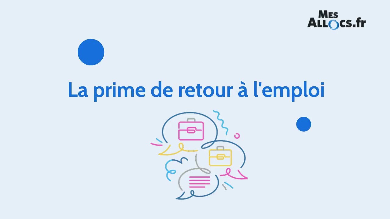 La prime de retour à l'emploi