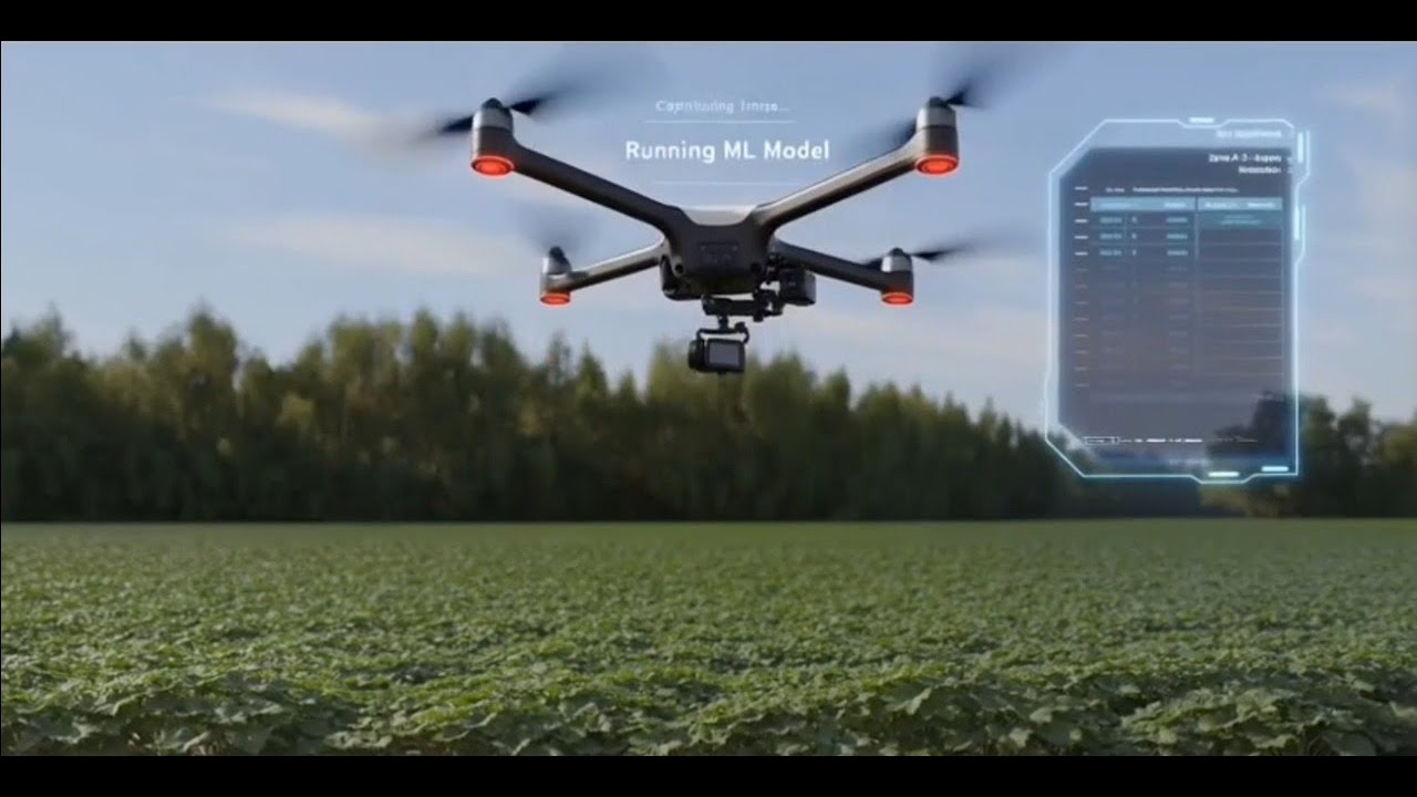 FARMEDGE - ML - Powered Drone for Precise Pest Detection & Targeted Spraying (R&D video)
