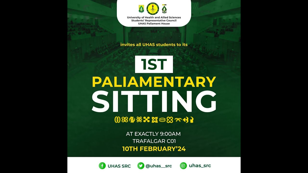 First Parliamentary sitting || UHAS SRC