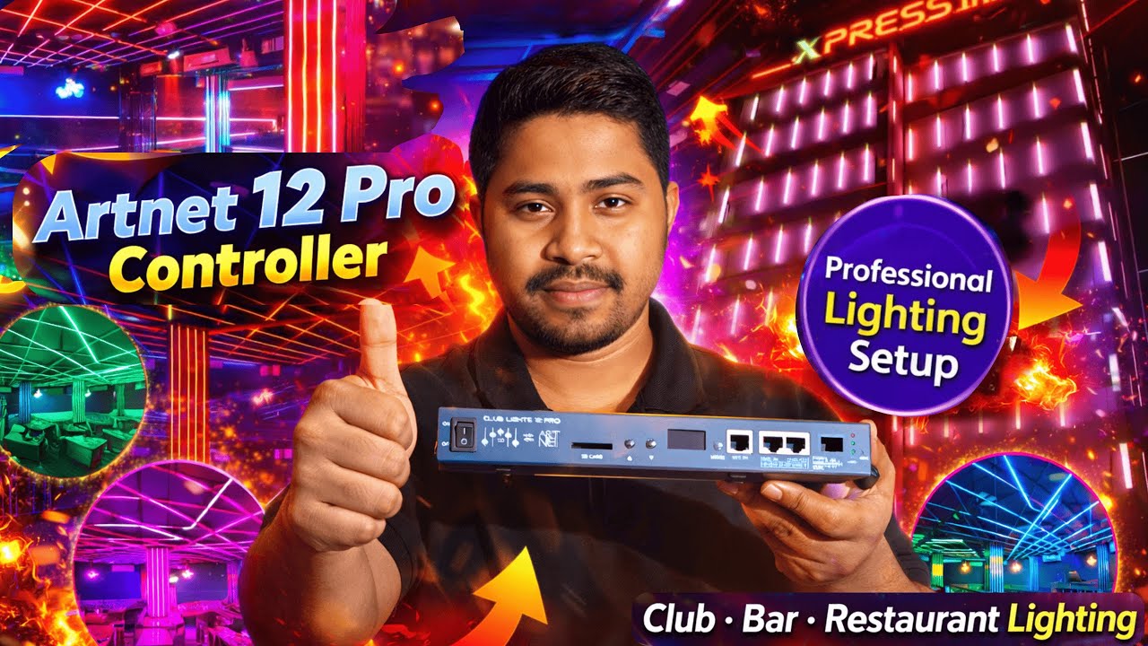 Artnet 12 Pro Controller Full Review বাংলা | Club, Bar, Restaurant Lighting Controller 