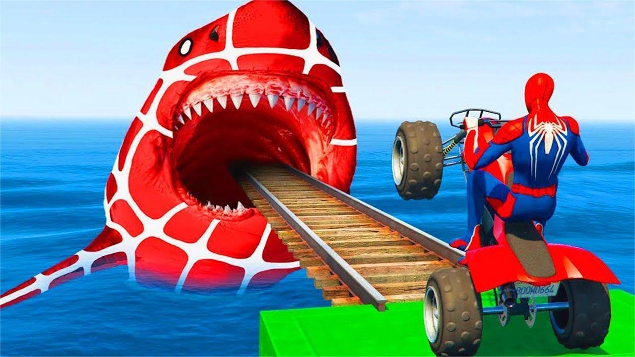 الرجل العنكبوت انقاذ باتمان Spider-Man Rescue batman vs iron man vs venom funny Game GTA 5 superhero