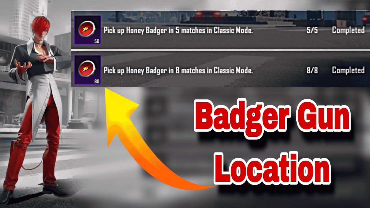 Pick up Honey Badger in 5 matches in Classic Mode