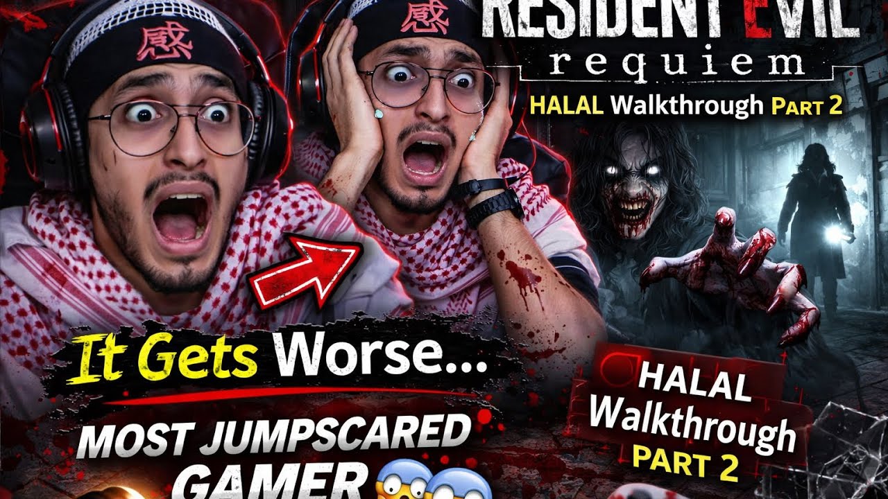 HALAL Walkthrough (THE MOST JUMPSCARED GAMER) RESIDENT EVIL: REQUIEM PART 2