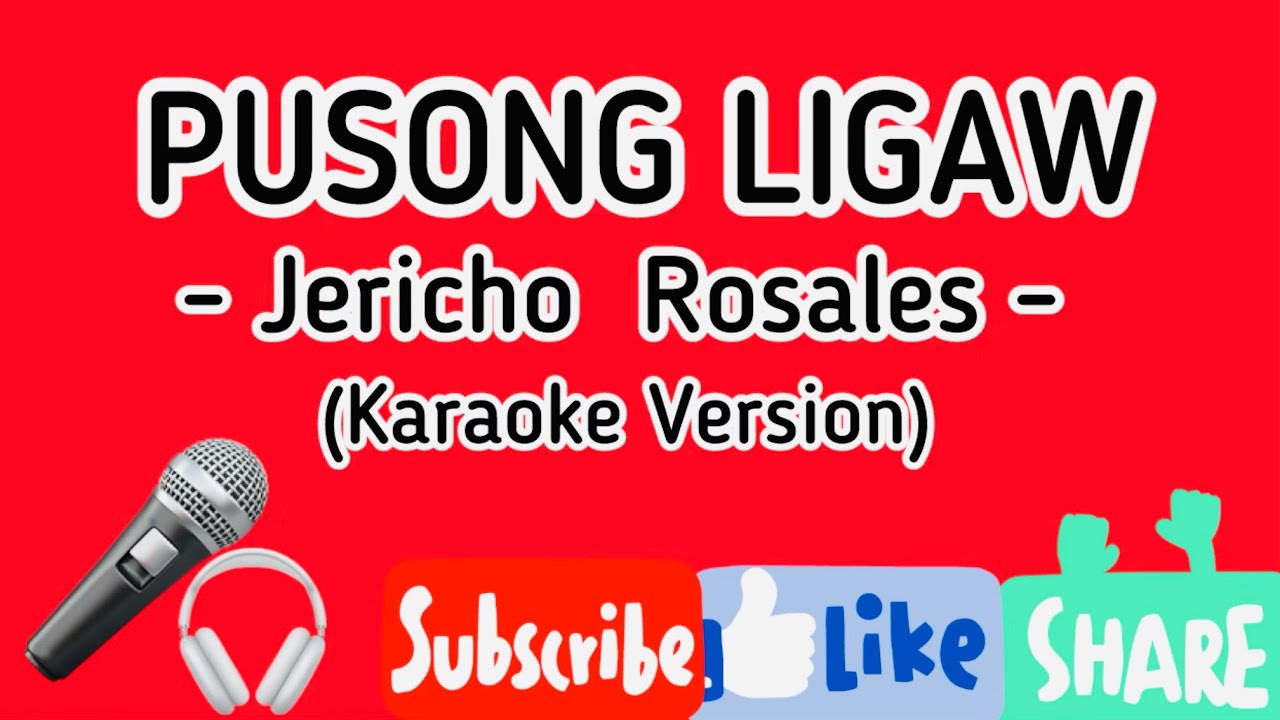 PUSONG LIGAW - Jericho Rosales (Karaoke Version) #evannavlog 