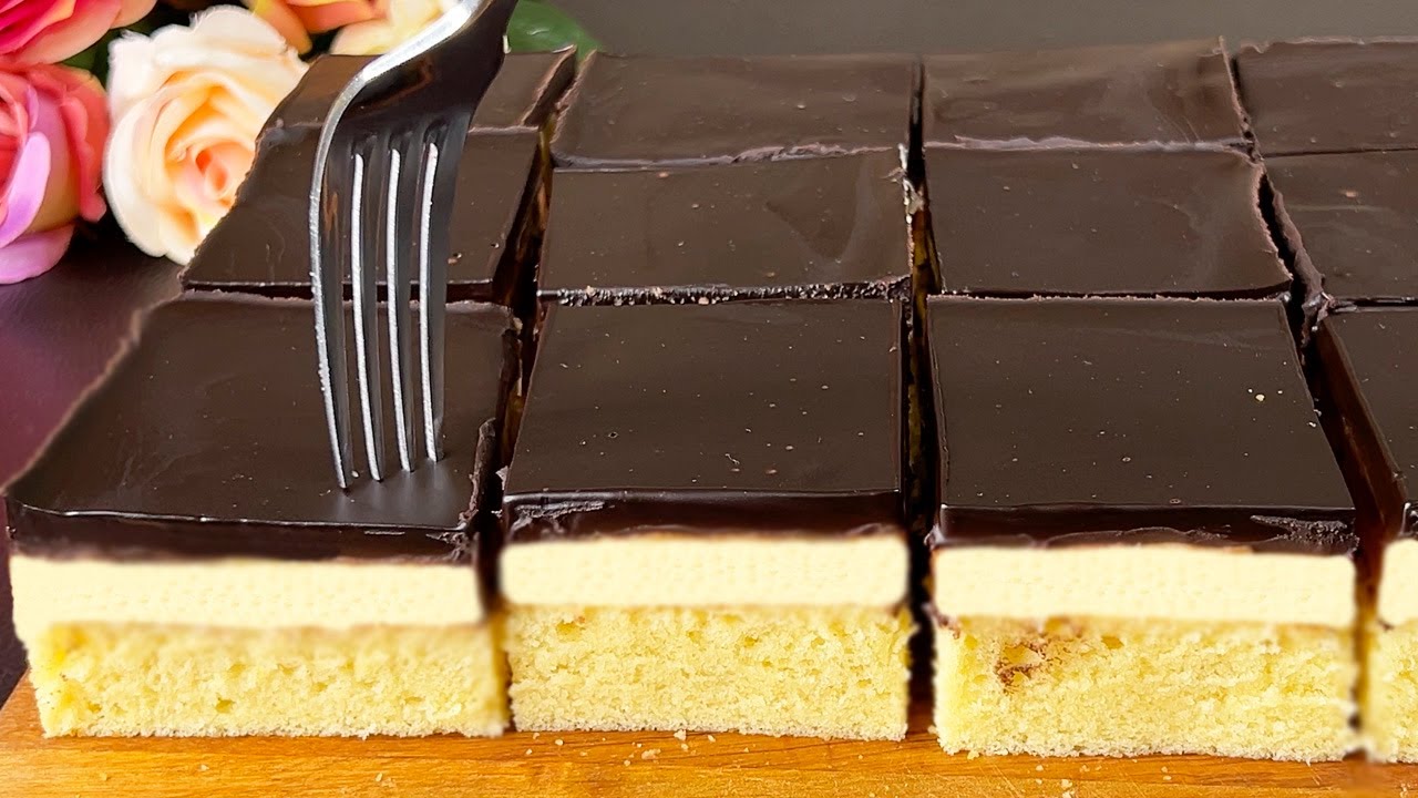 Boston Creme Torte! Berühmte Torte, der auf der Zunge zergeht! Einer meiner Lieblingskuchen! 😋