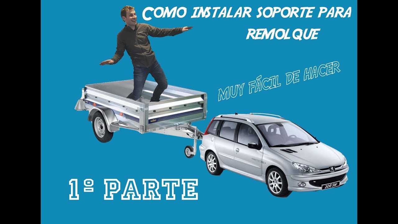 #PEUGEOT 206 - Como colocar el soporte para el remolque - 1º PARTE.