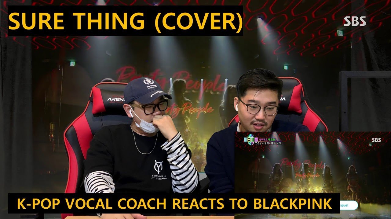 [ENGsub] Ex-YG K-pop Vocal Coach reacts to Sure Thing - BLACKPINK (Miguel live)