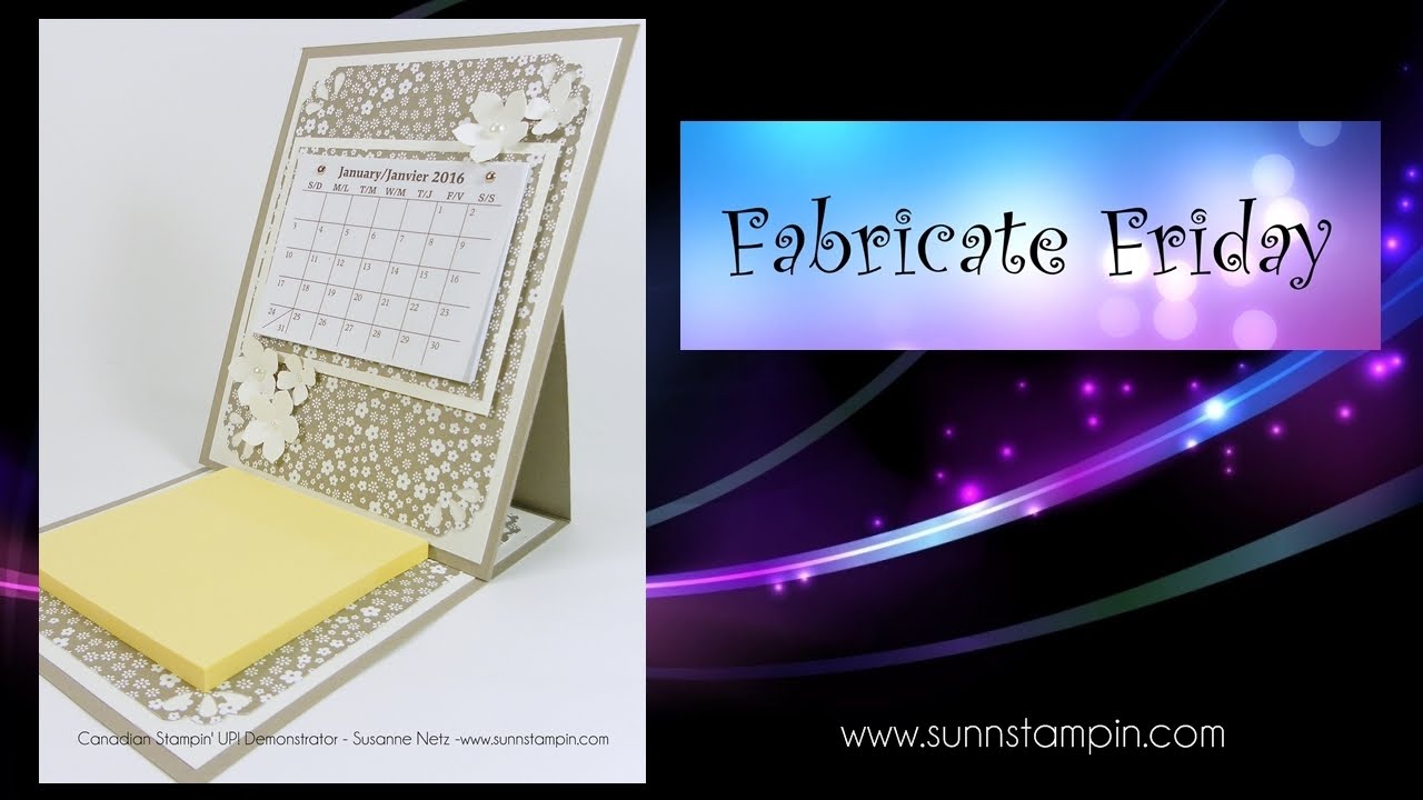 Mini Easel Calendar featuring Stampin`Up! Products