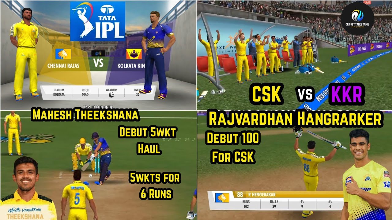 🔴[Tamil] CSK vs KKR Live Gameplay Tamil | Playing wcc3 | NPL 2022 | Tamil Commentary Gameplay Live