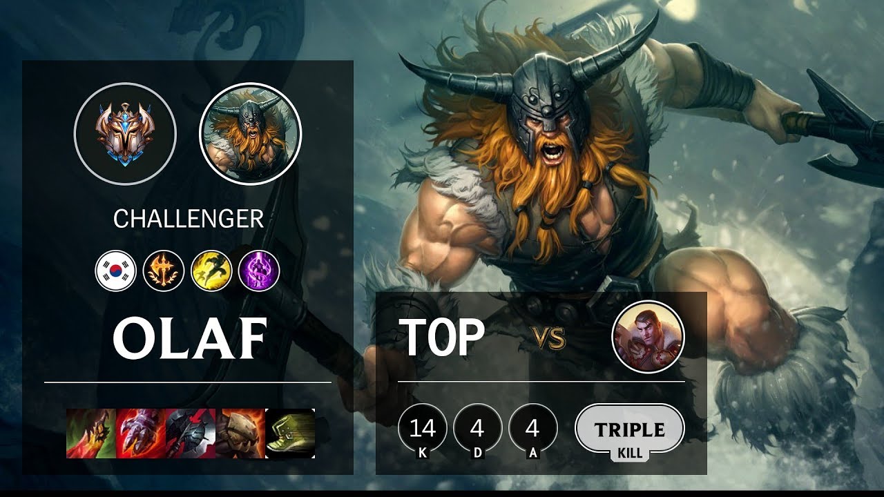 Olaf Top vs Jayce - KR Challenger Patch 10.11