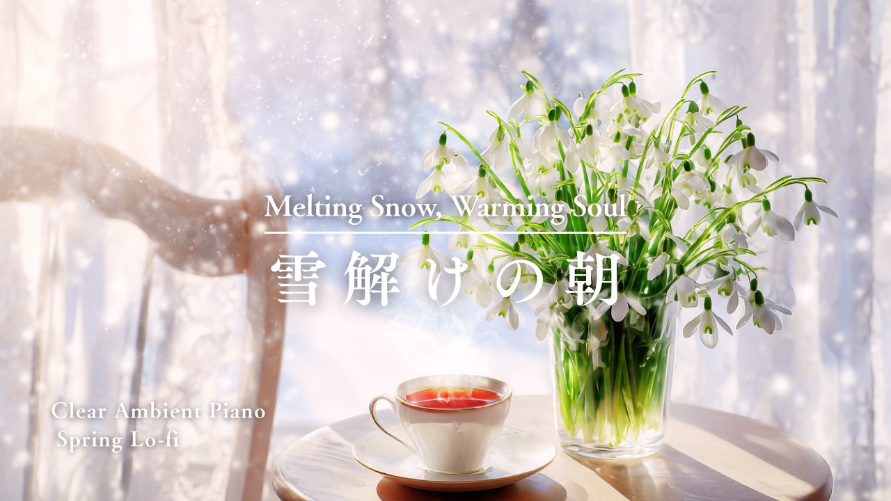 【朝に聴きたいピアノ】静かにほどける時間　Soft Morning Hints of Melting SnowGently Unwinding Piano Moments
