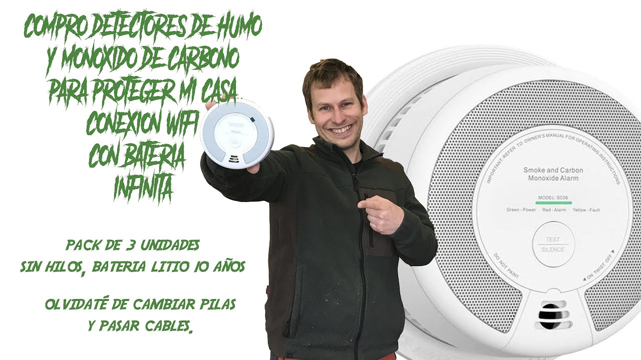 X-sense -  Protejo mi vivienda con detectores de humo y CO sin hilos -  ¡bateria 10 años increíble!
