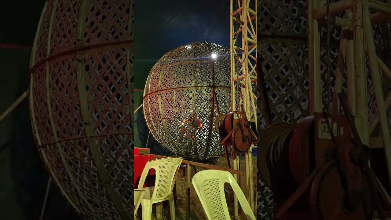 Motociclista en el Globo de la M , Disney Circus en Soyapango,  