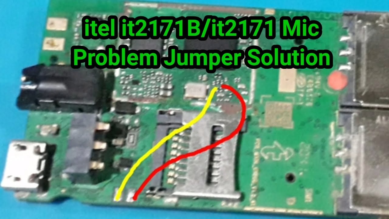 itel it2171 / it2171B mic problem jumper solution