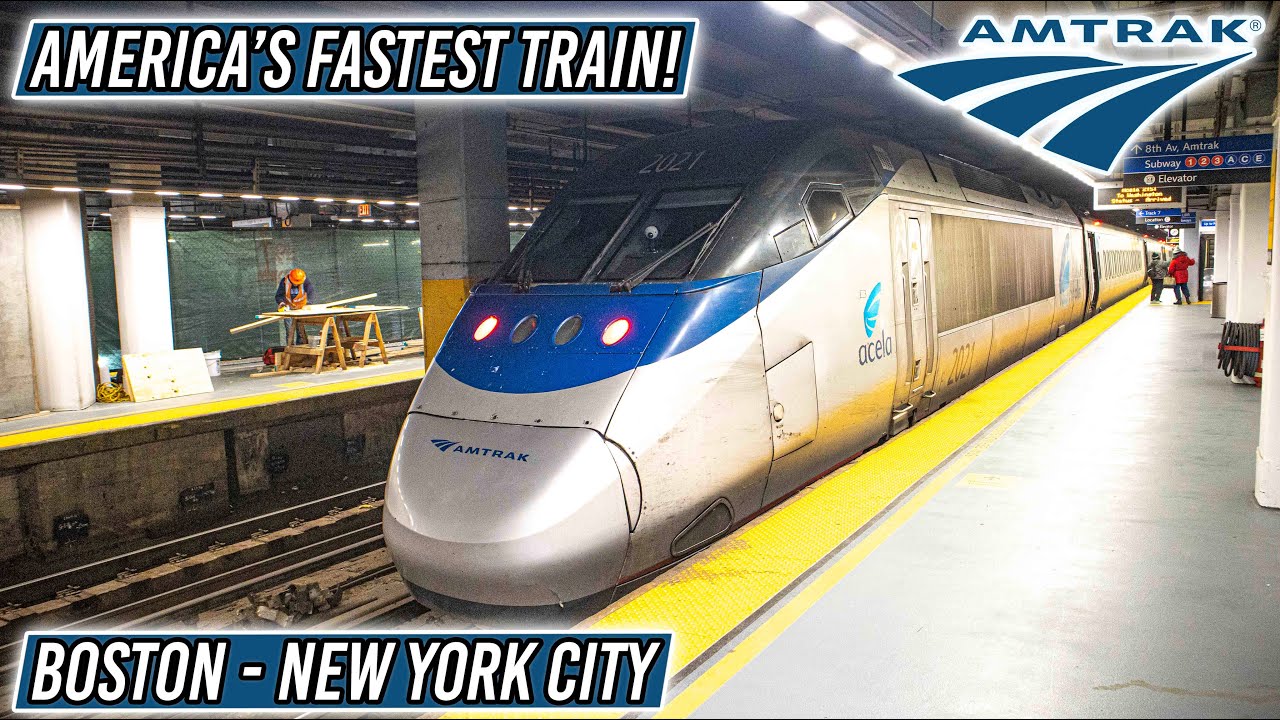 Riding Amtrak's High-Speed Acela | Boston - New York | Business Class