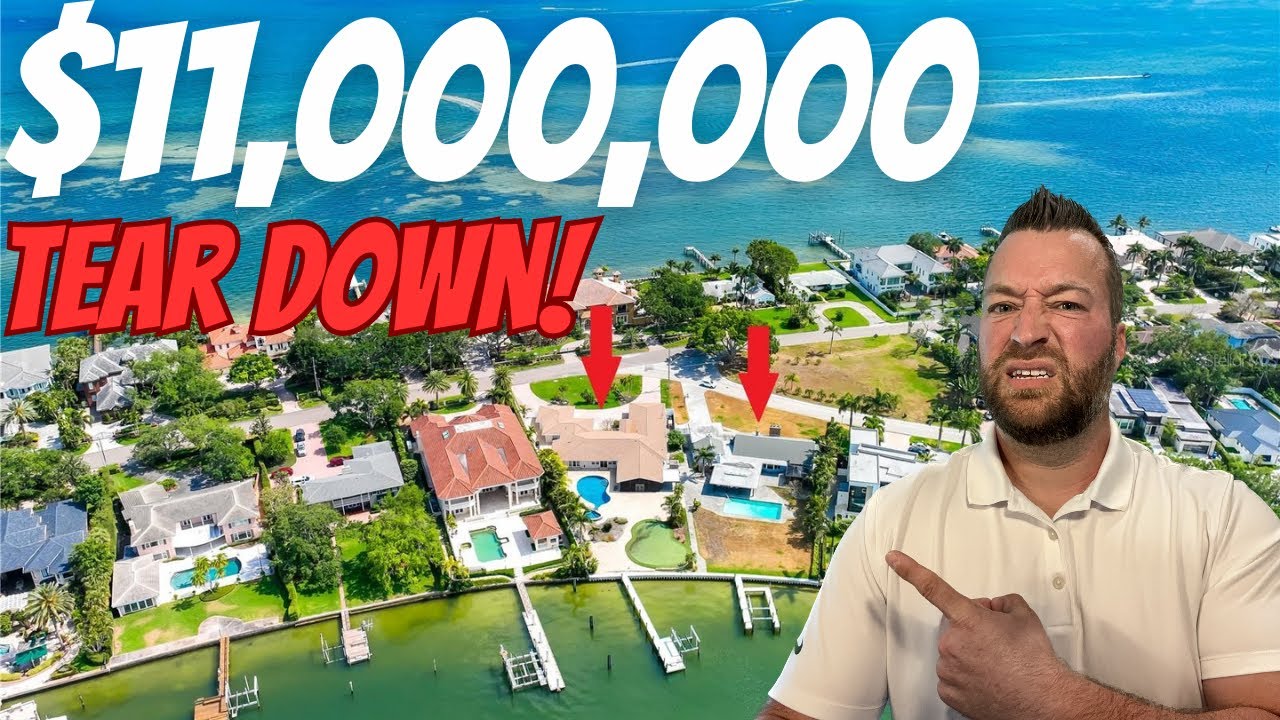 Tour 2 Waterfront St Petersburg Florida Homes For Sale on a Combined 1.2 Acres - Living in Tampa Bay
