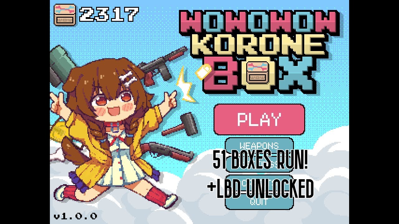 WOWOWOW KORONE BOX || Defeating DARKSIDE KORONE and unlocking LAST WEAPON! 51 BOXES RUN