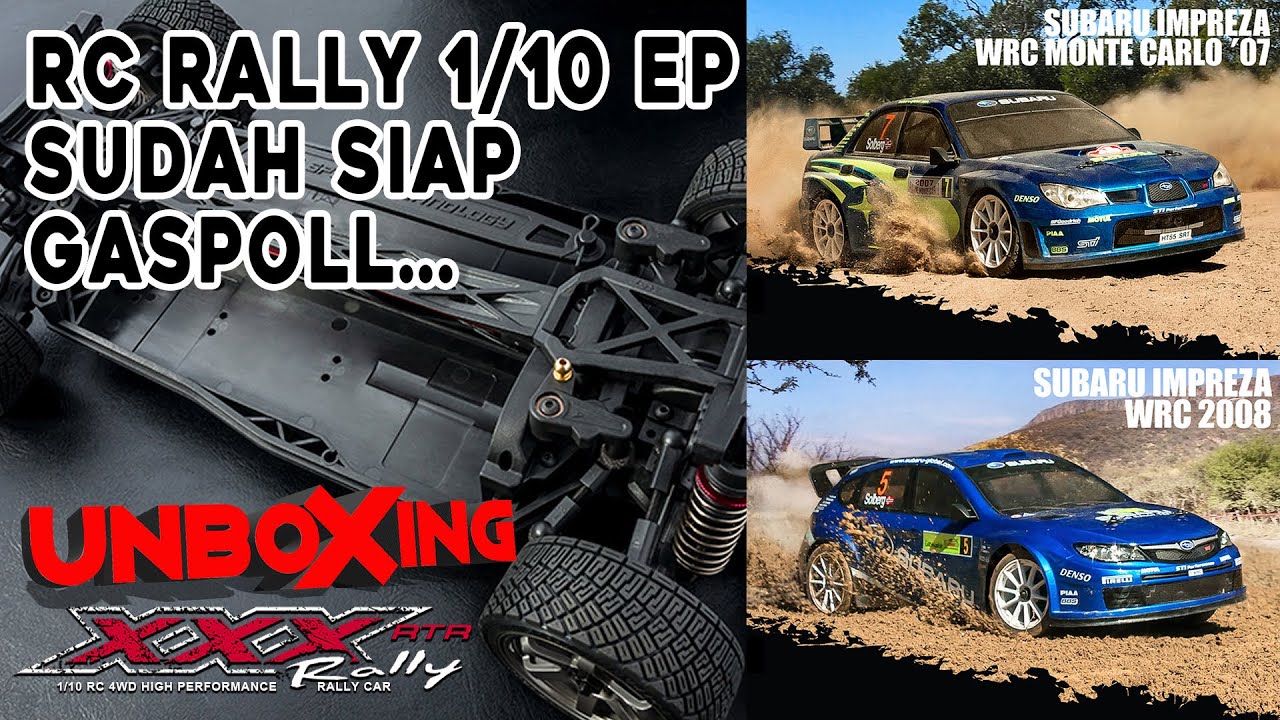UNBOXING | RC RALLY spek FULL RALLY siap Gaspoll  | MST XXX 1/10 RC 4WD RTR Rally Subaru Impreza WRC