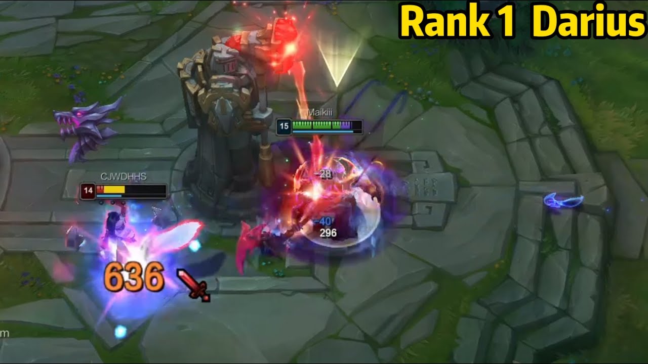 Rank 1 Darius: This Darius is a BEAST in Teamfight!