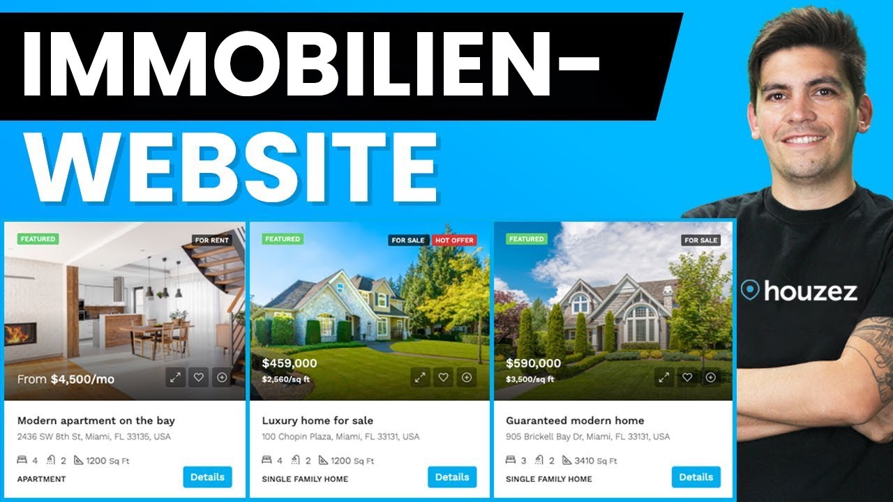 Wie man eine Immobilien-Website mit WordPress und dem Houzez Theme 2025 erstellt (aktualisiert)
