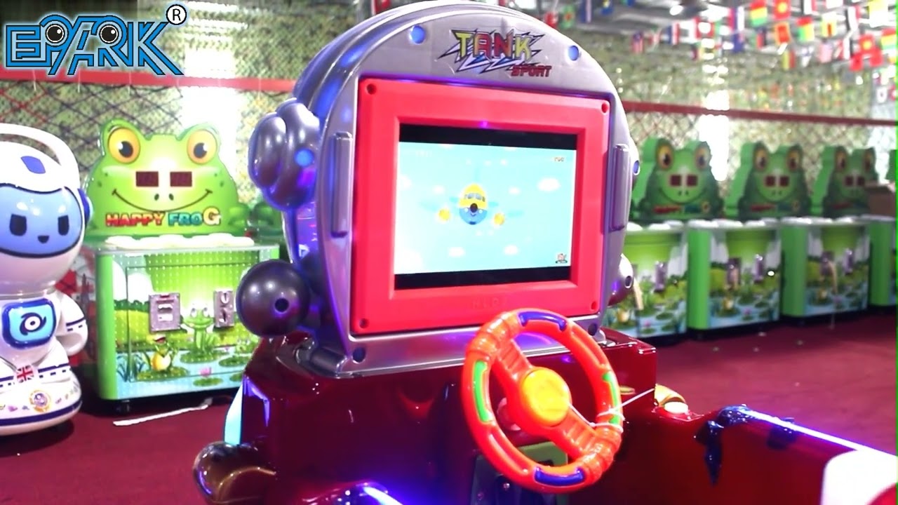 EPARK Kiddy Ride Super Tank Kiddie Ride With Mp5 Screen Game Machines For Children