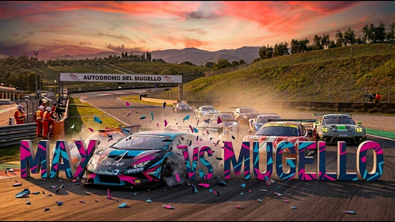 🏁Ultimate Track & Car Combo: Lambo EVO 2 Tears Up Mugello 🌅Perfection & Chaos 🎸