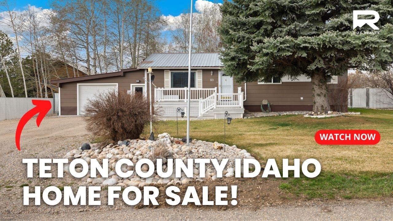 Driggs Idaho Home on 2 City Lots | Mountain Views + Private Yard | Drone Tour