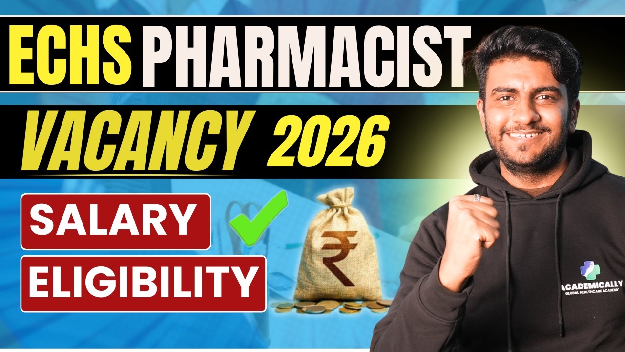 ECHS Pharmacist Vacancy 2026 | Official Notification | Eligibility, Salary & Apply Online